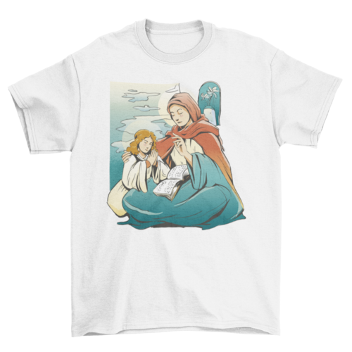 People praying with bible t-shirt design