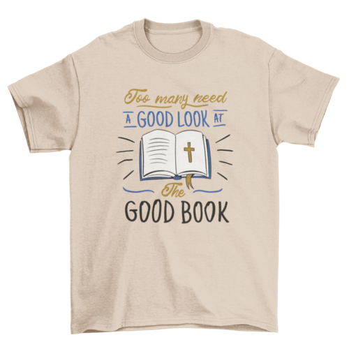 Bible religious book t-shirt design