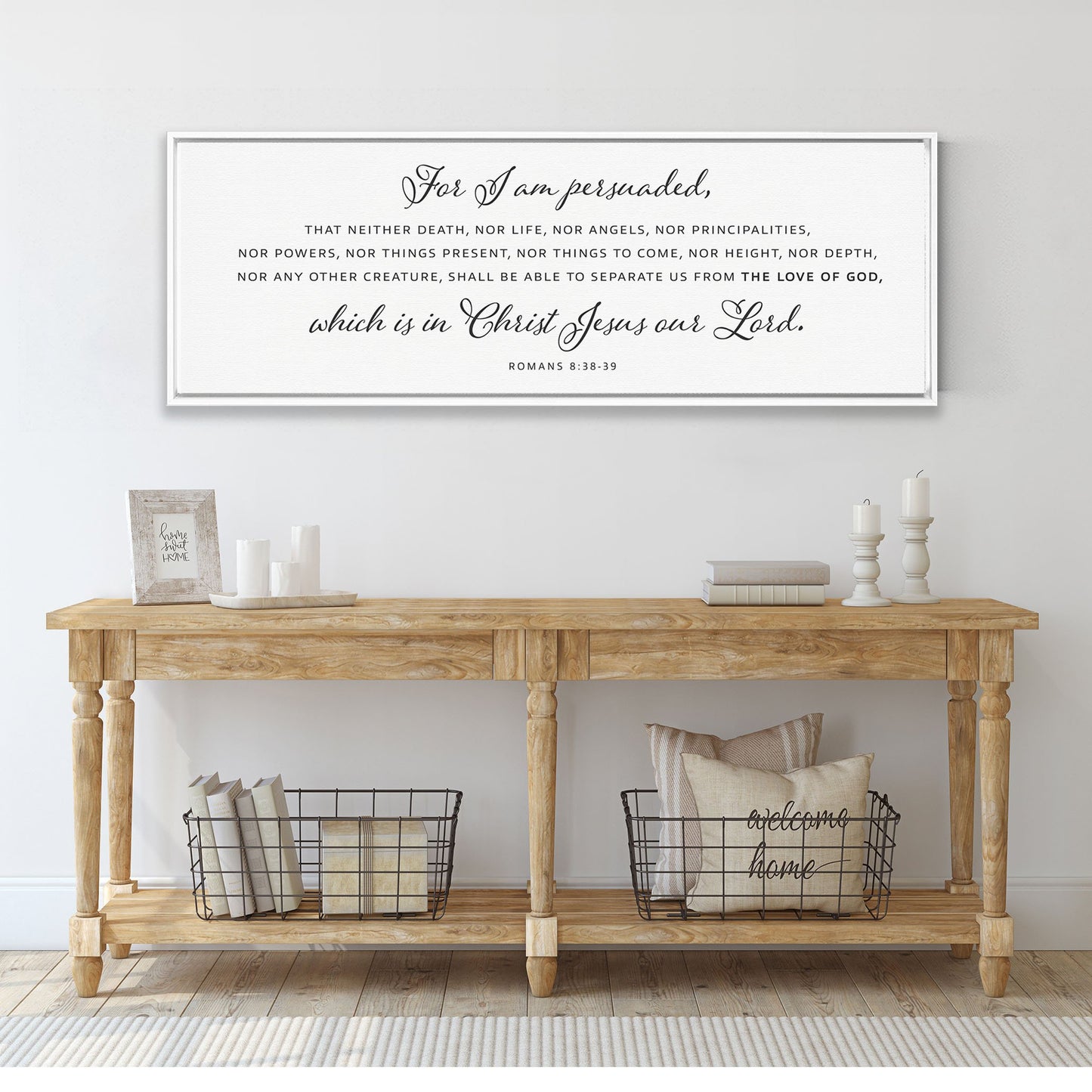 For I Am Persuaded  | Scripture Sign | Christian Wall Decor | Bible