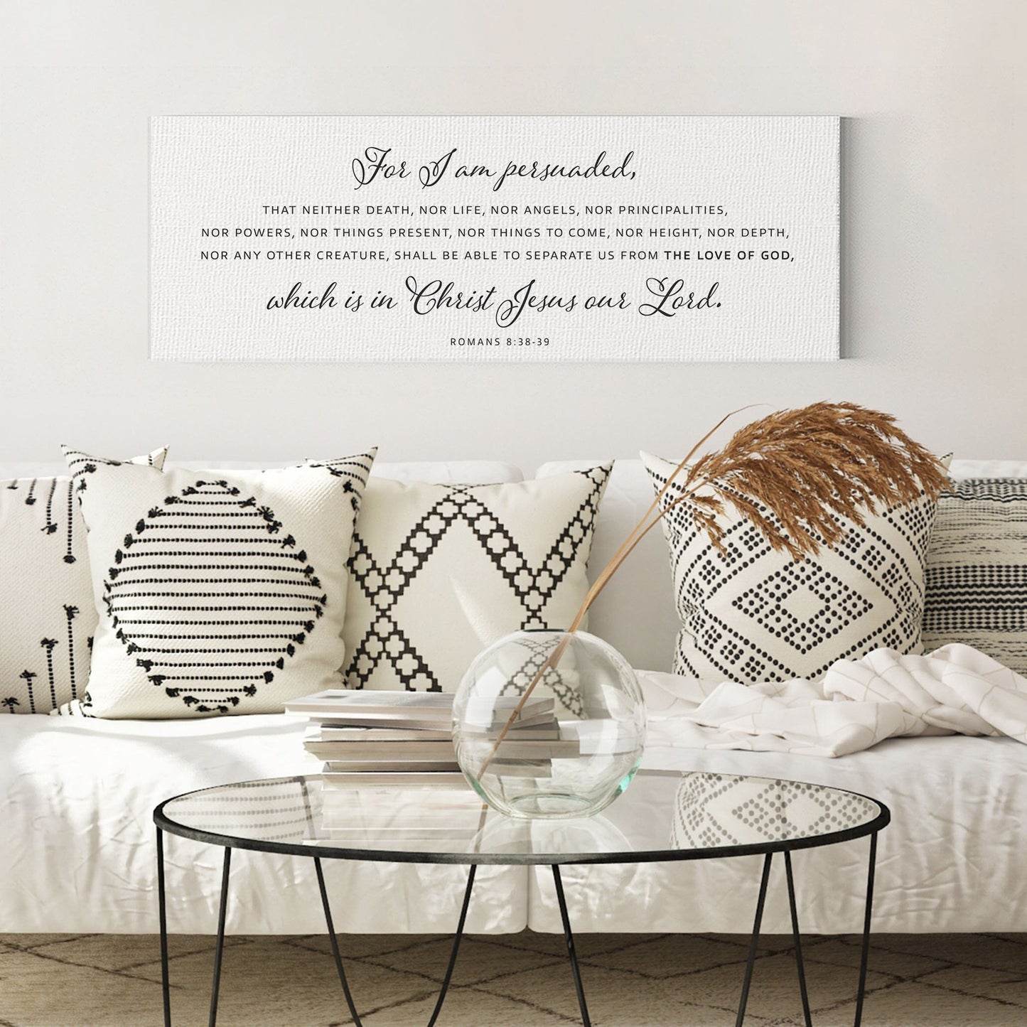 For I Am Persuaded  | Scripture Sign | Christian Wall Decor | Bible