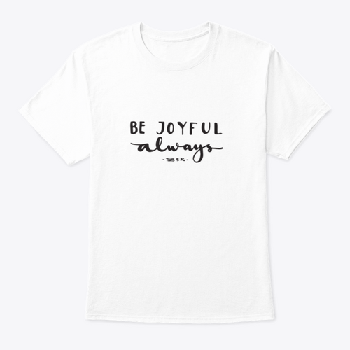 Be Joyful Bible Verse Hand Lettered Quote Modern Calligraphy Inspiring