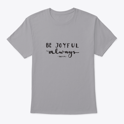 Be Joyful Bible Verse Hand Lettered Quote Modern Calligraphy Inspiring