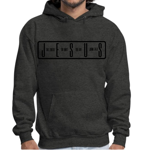 Mens Graphic Hoodie The Truth The Way The Life