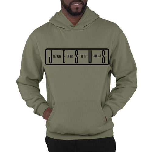 Mens Graphic Hoodie The Truth The Way The Life