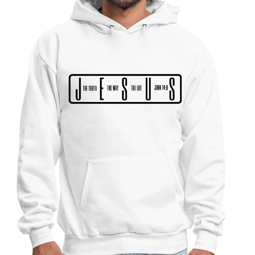 Mens Graphic Hoodie The Truth The Way The Life