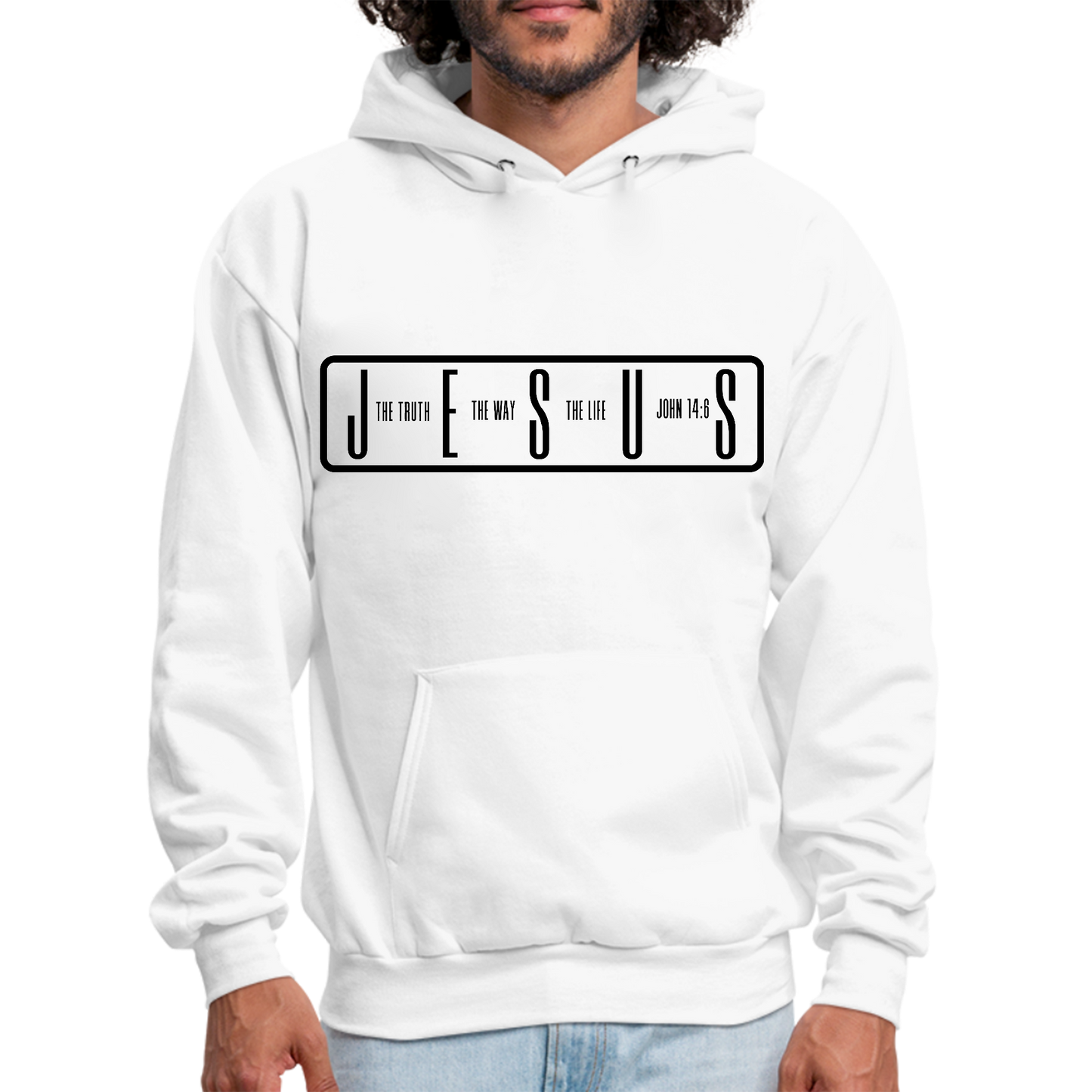 Mens Graphic Hoodie The Truth The Way The Life